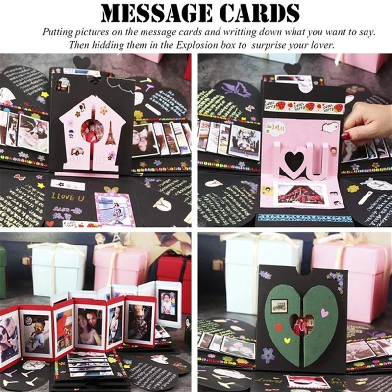 Креативная Взрывная коробка скрапбукинга DIY для фотоальбома Свадебное