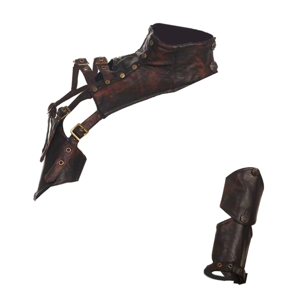 

Women Mens Steampunk Accessories Leather Armlet Armband Shrug