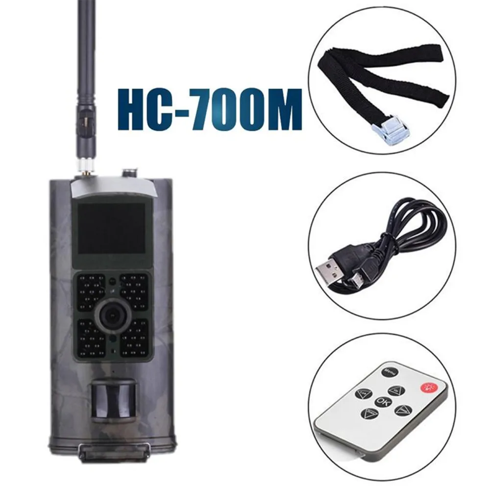 

HC700M сотовая охотничья камера 2G GSM MMS SMS SMTP Trail Camera Mobile 16MP ночное видение беспроводное наблюдение за дикой природой