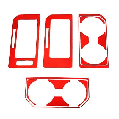 

Red Water Cup Holder + Gear Box panel Cover 11pcs For Ford F150 F-150 2015-2020