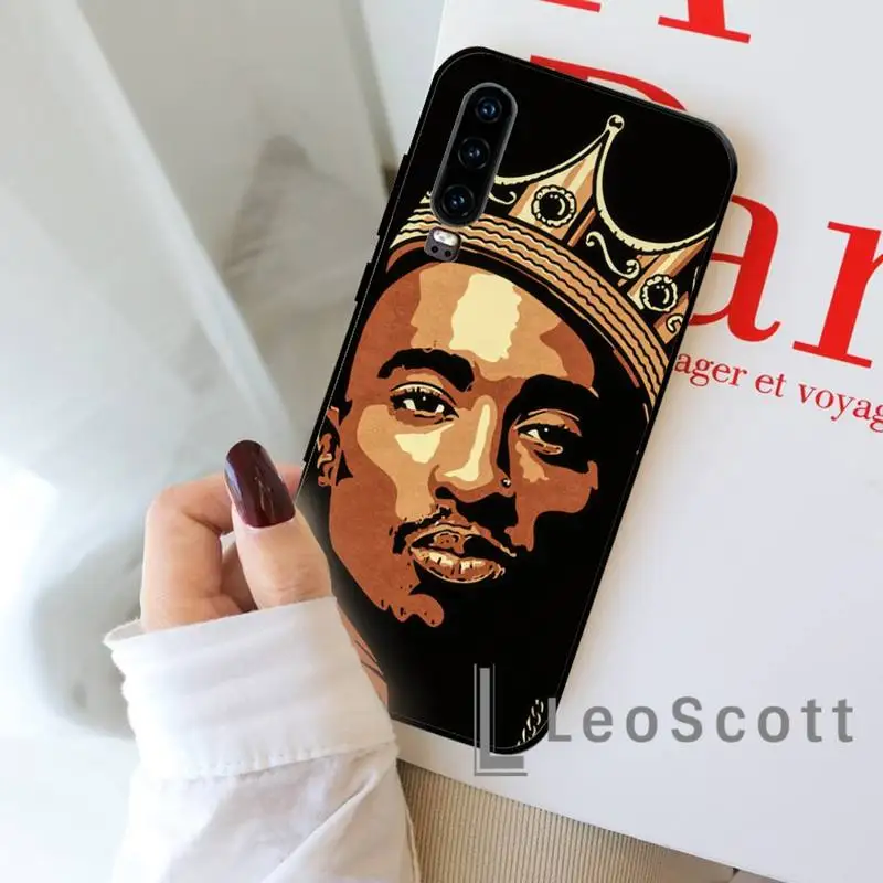 

Rapper 2pac Tupac Phone Case For Huawei honor Mate P 9 10 20 30 40 Pro 10i 7 8 a x Lite nova 5t