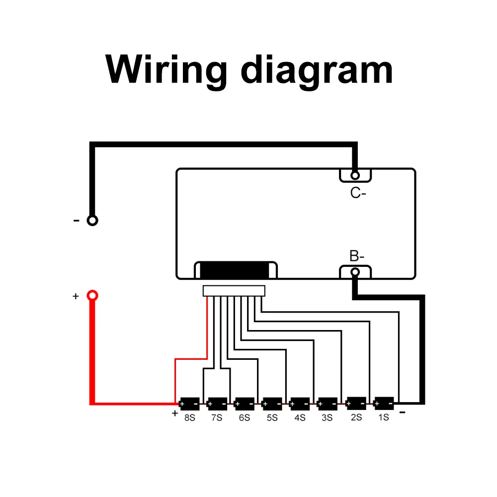 Qucc Lifepo4 BMS 8S 24V литиевая Батарея Защитная панель для 18650 балансировочный