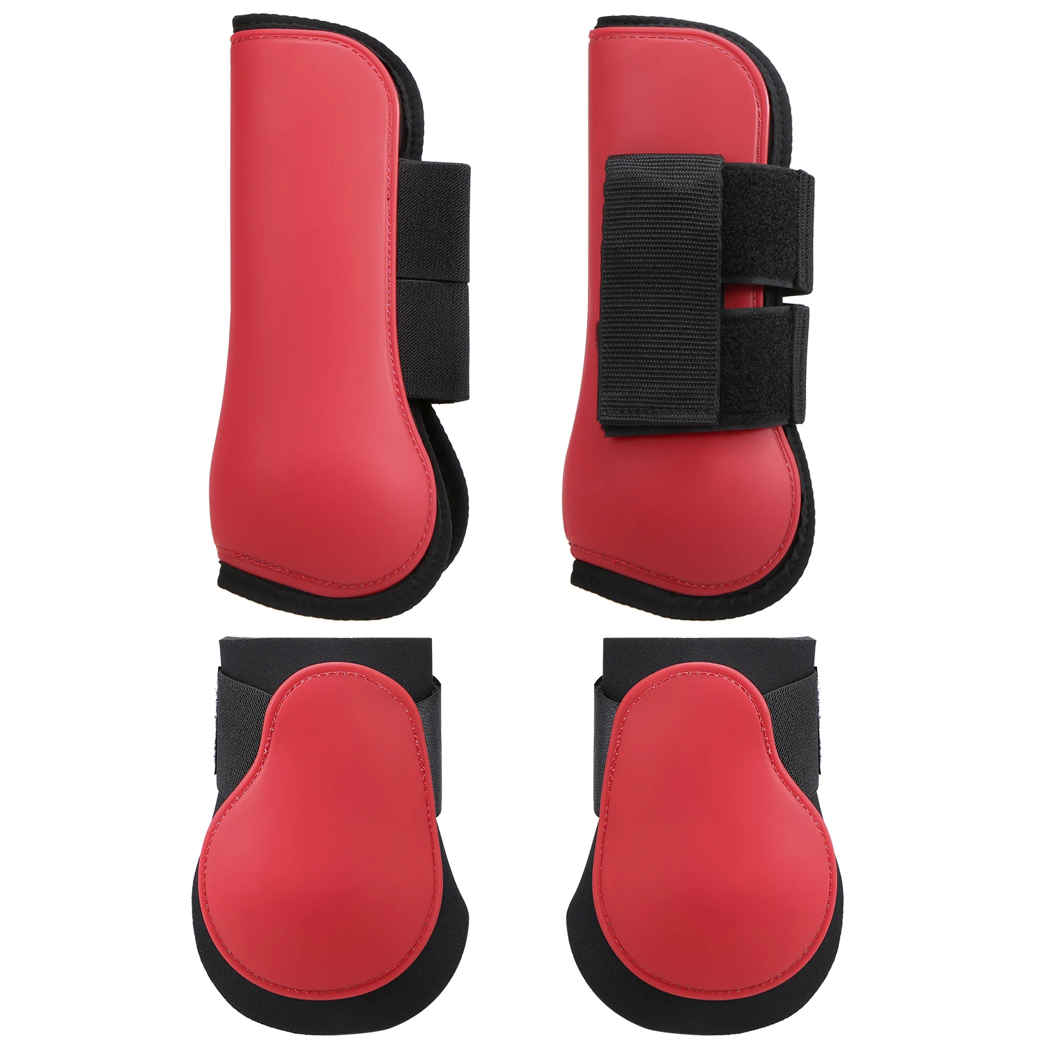 Front and Hind boots Регулируемые сапоги для верховой езды; набор сапог для верховой езды; передняя защита ног; задние сапоги из неопрена; защита для верховой езды; снаряжение для верховой езды - Цвет: Front and Hind boots
