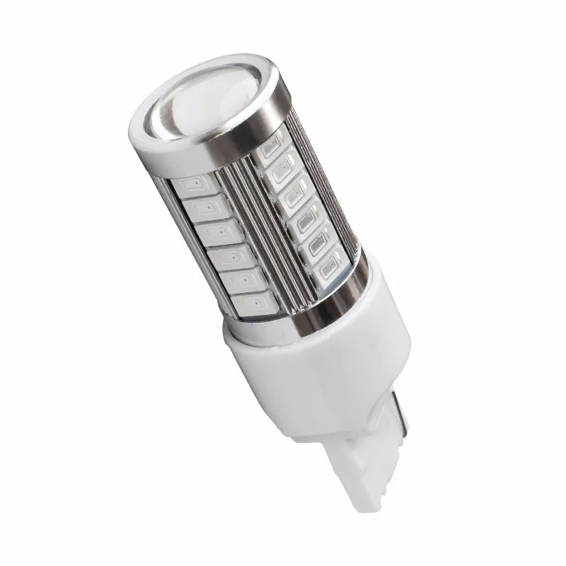

T20 7440 W21W WY21W 33 SMD 5630 LED Car Tail Bulb Stop Light 33SMD 5730 LED Auto Reverse Lamp DRL Driving Light red white Orange