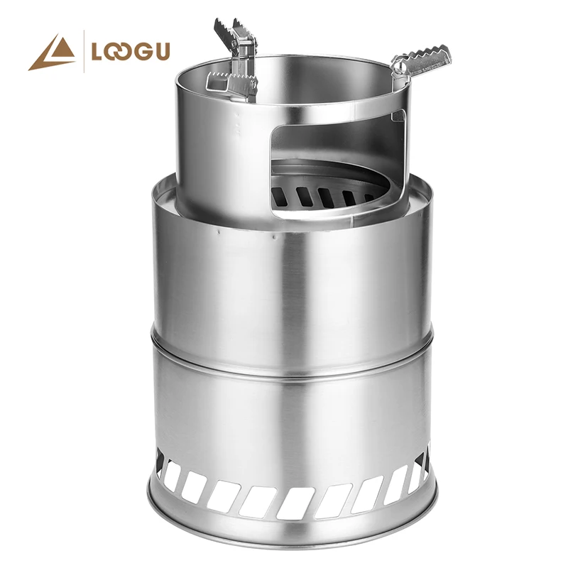 Угольная решетка LOOGU из нержавеющей стали портативный складной нагреватель для