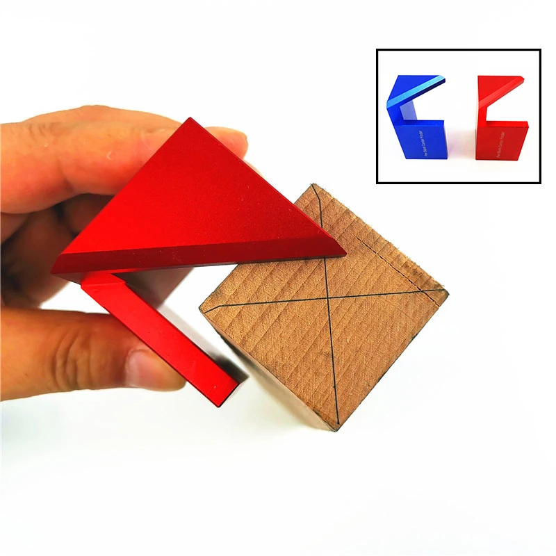 45 градусов угловая линия чертеж Деревообрабатывающие инструменты правая