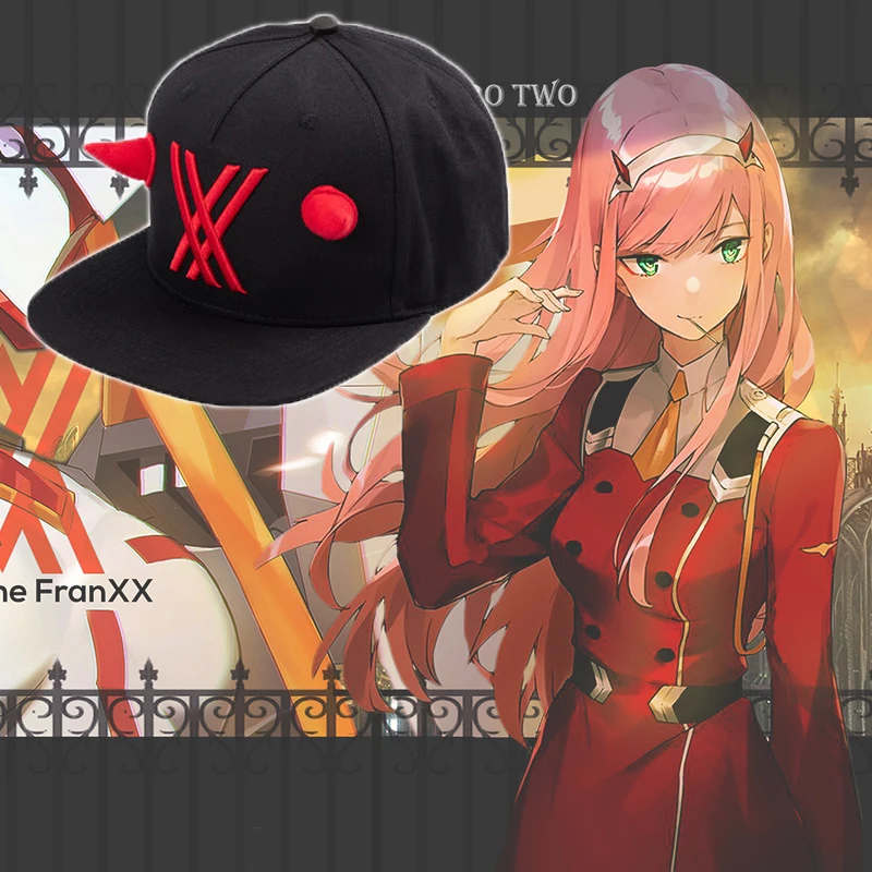 Аниме DARLING In The FRANXX ZERO TWO Hat Косплей Реквизит мультяшная Кепка милые аксессуары