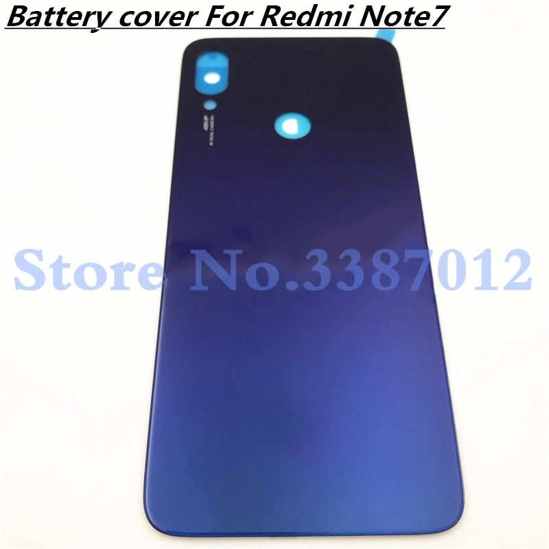 Оригинальный чехол для Xiaomi Redmi Note 7 Задняя стеклянная задняя дверь корпус замена
