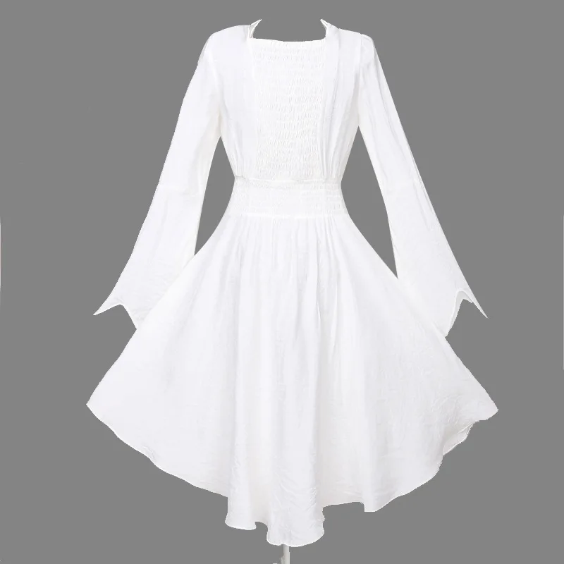 Хараджуку Готическое средневековое платье с V-образным вырезом осенью короткое мини, темное, стройное, сексуальное, панковское, бандажное, маленькое черное сюртук.