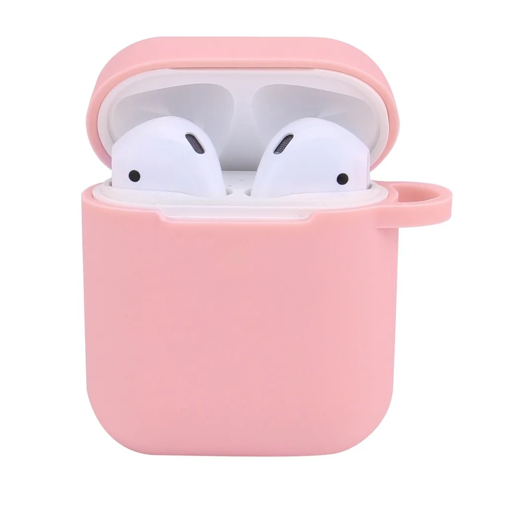 HIPERDEAL беспроводные наушники-вкладыши, стерео наушники для Airpods 2 и 1 зарядный чехол, силиконовый чехол и брелок с помпоном