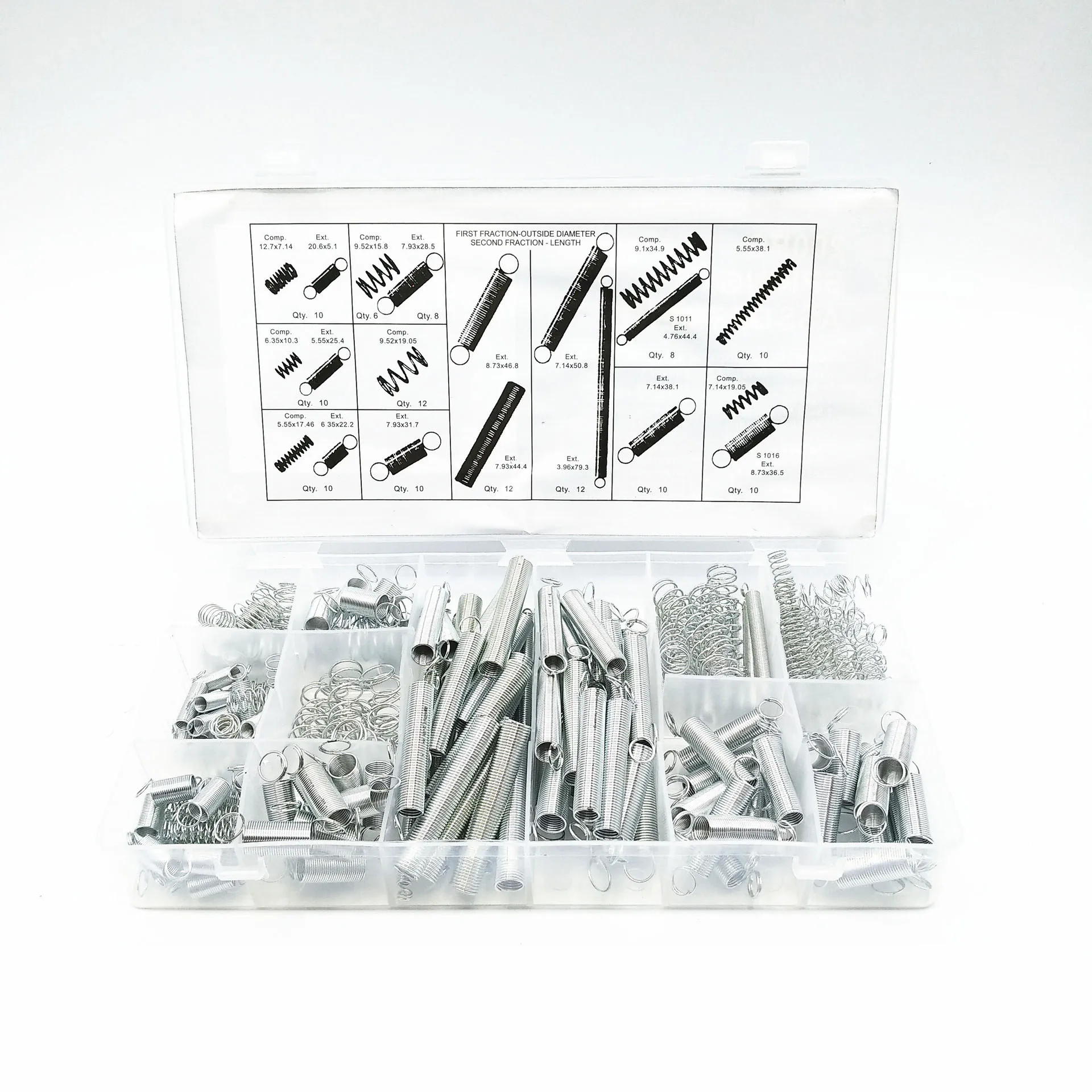 200 шт. пружина натяжения Пружина сжатия стрейч крючок с крюком Набор DIY