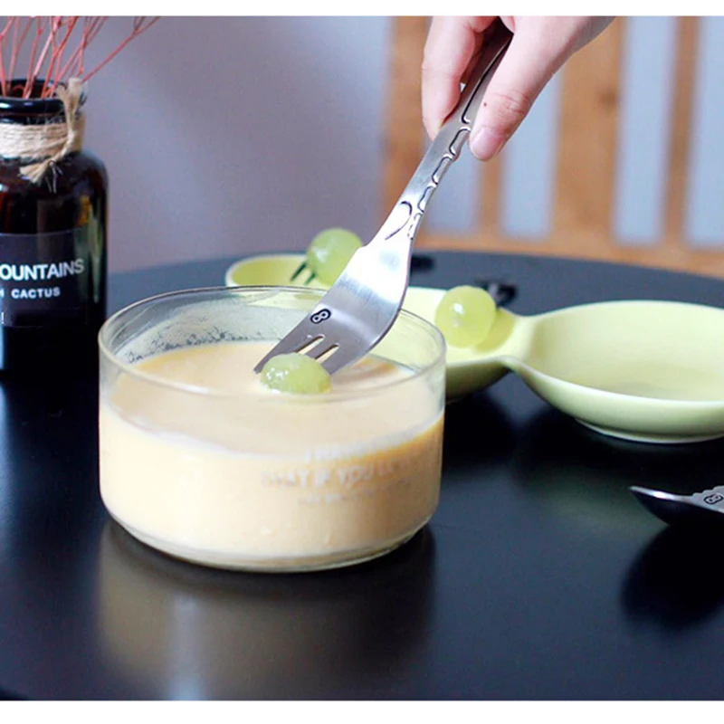 Креативные детские животные резные столовые приборы забавная нержавеющая сталь