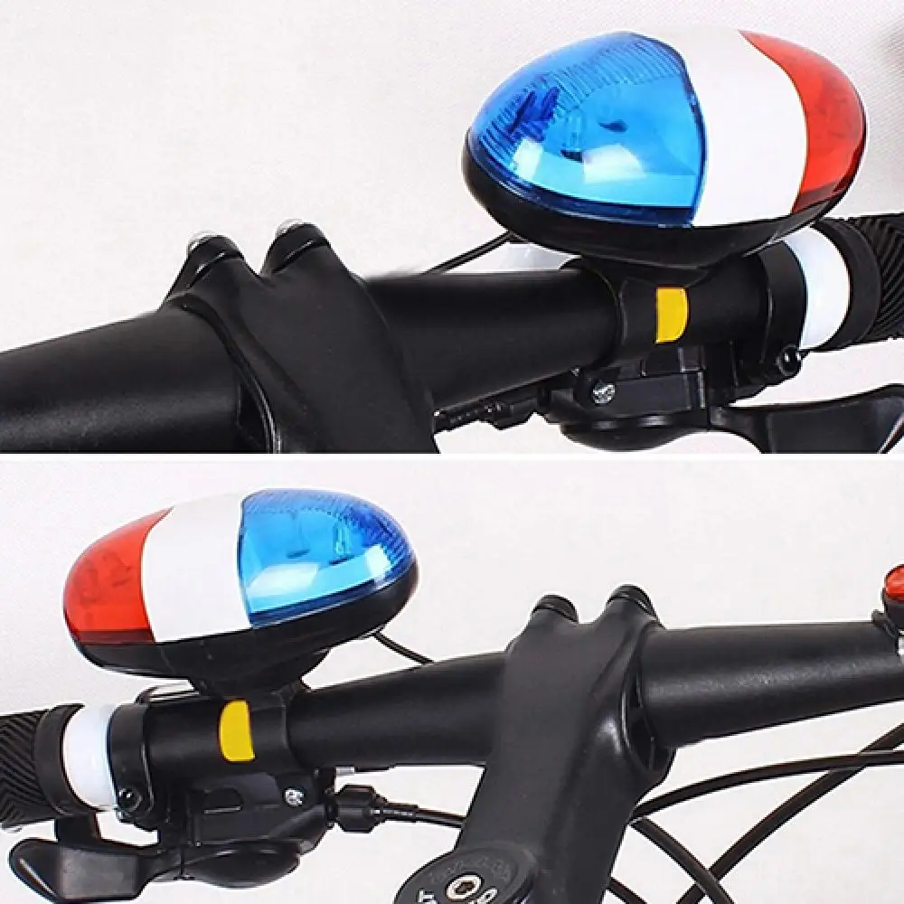 Multifunction 6 LEDs Bike Light Electronic Horn 4 Tone Sounds Bicycles Bell Police Siren Trumpet for Scooter Bicycle Accessories |