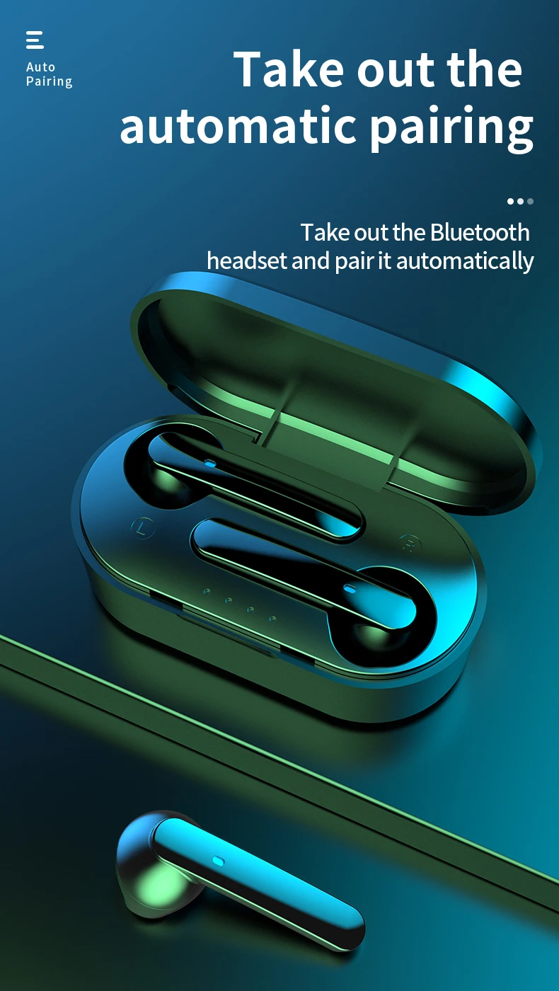 Беспроводная гарнитура Bluetooth 5 0 встроенное аудио устройство TWS водонепроницаемая