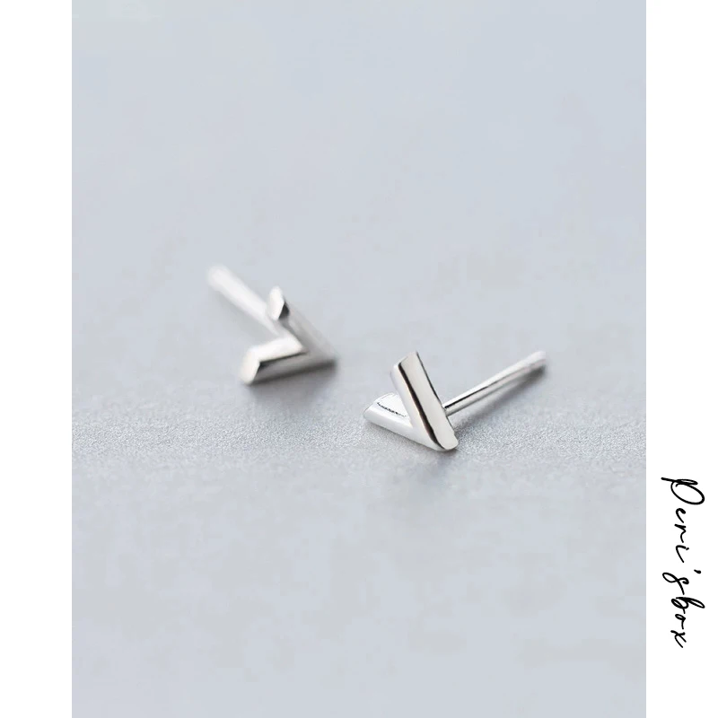 Миниатюрные серьги-гвоздики Peri'sBox из стерлингового серебра 925 пробы с