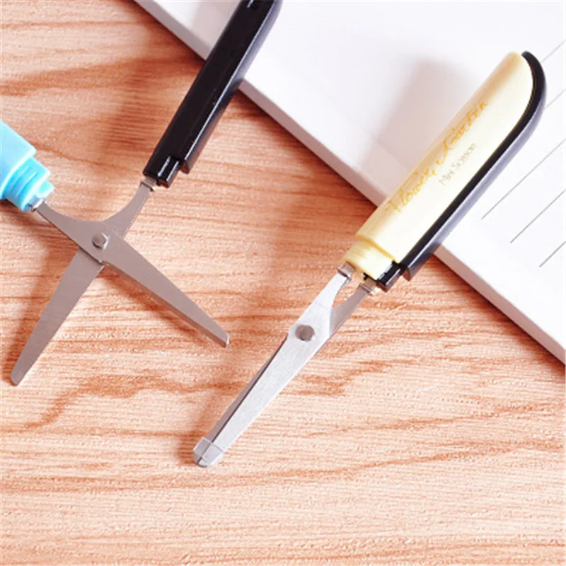 1 шт. креативная кавайная ручка пластиковые ножницы для скрапбукинга детей