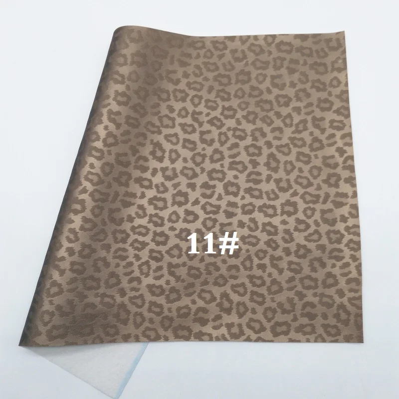 Glitterwishcome 21X29CM A4 Size Vinil Para Lazos Faux Leather Sheets Printed Leopard for Bows GM3060A | Дом и сад