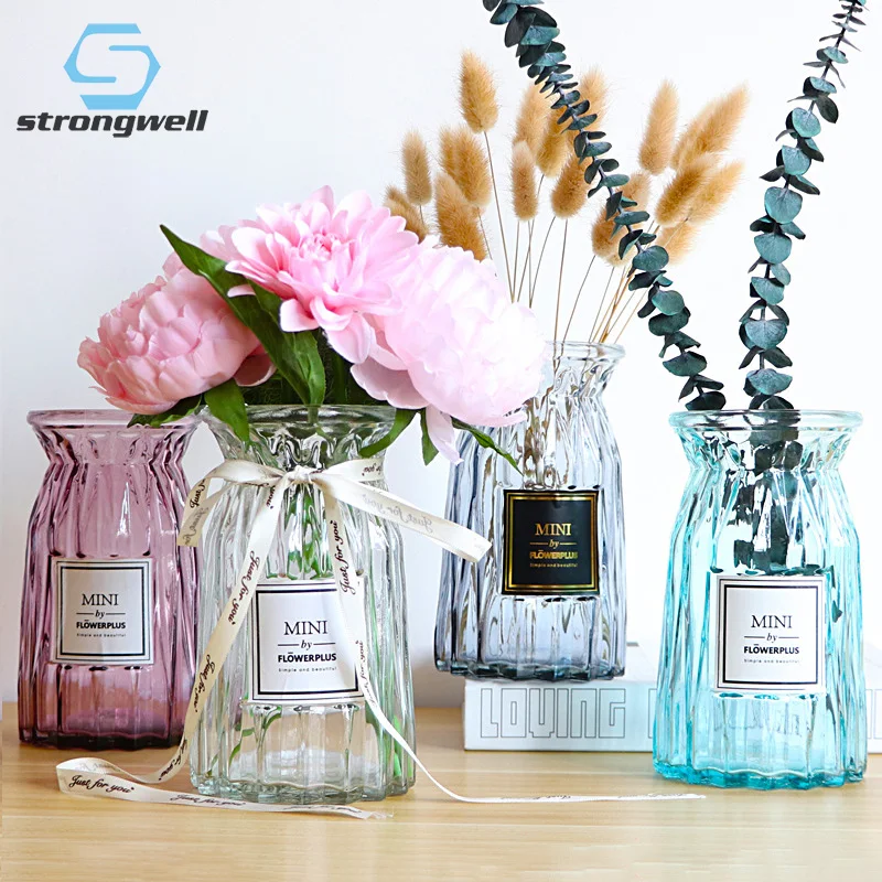 Strongwell Стекло ваза для украшения интерьера Террариум Nordic цветов зеленых растений