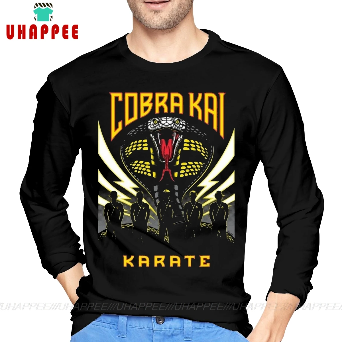 Повседневные футболки Cobra Kai для ТВ-шоу мужские подарочные Boyfrend с круглым вырезом