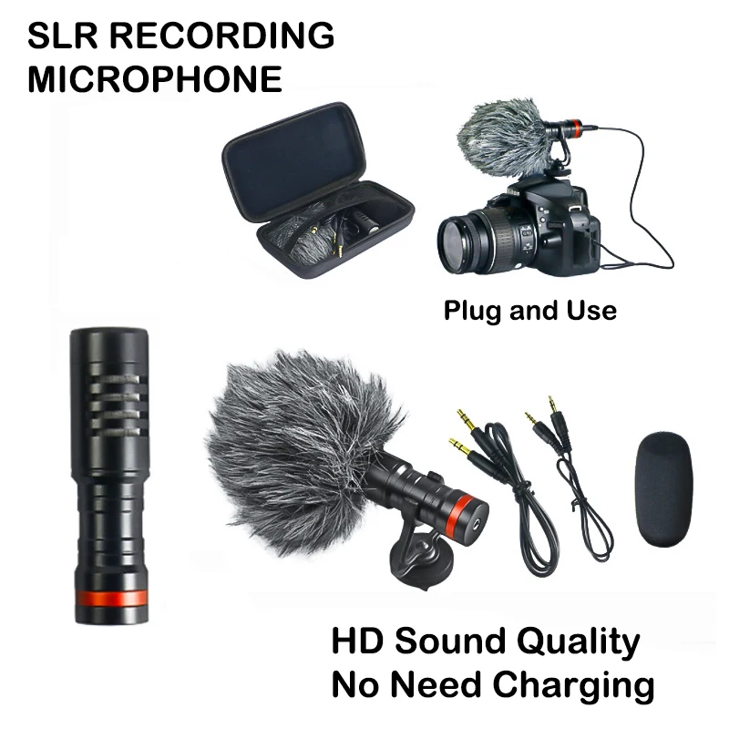

WNG Shotgun Video Microphone Universal Recording Microphone Mic for DSLR Camera iPhone Android Smartphones Mac Tablet Youtube