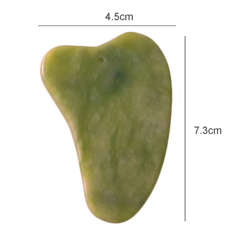 Массажная доска гуаша из нефрита натуральный камень скребок инструмент для