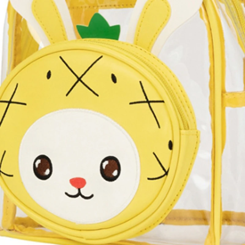 

ASDS-Cute Rabbit Cartoon Animal Designs Girls Boys Small Children Transparent School Bag Cute Kids Clear Backpack