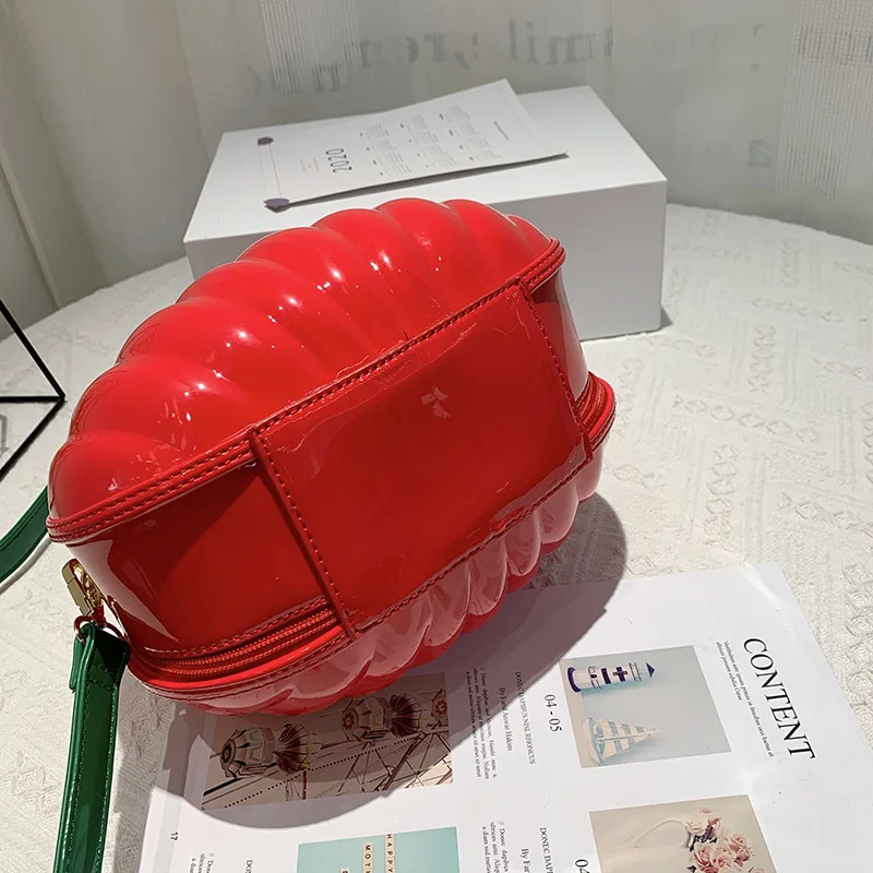 Сумка на плечо Женская забавная в форме 3D тыквы саквояж кросс-боди модные