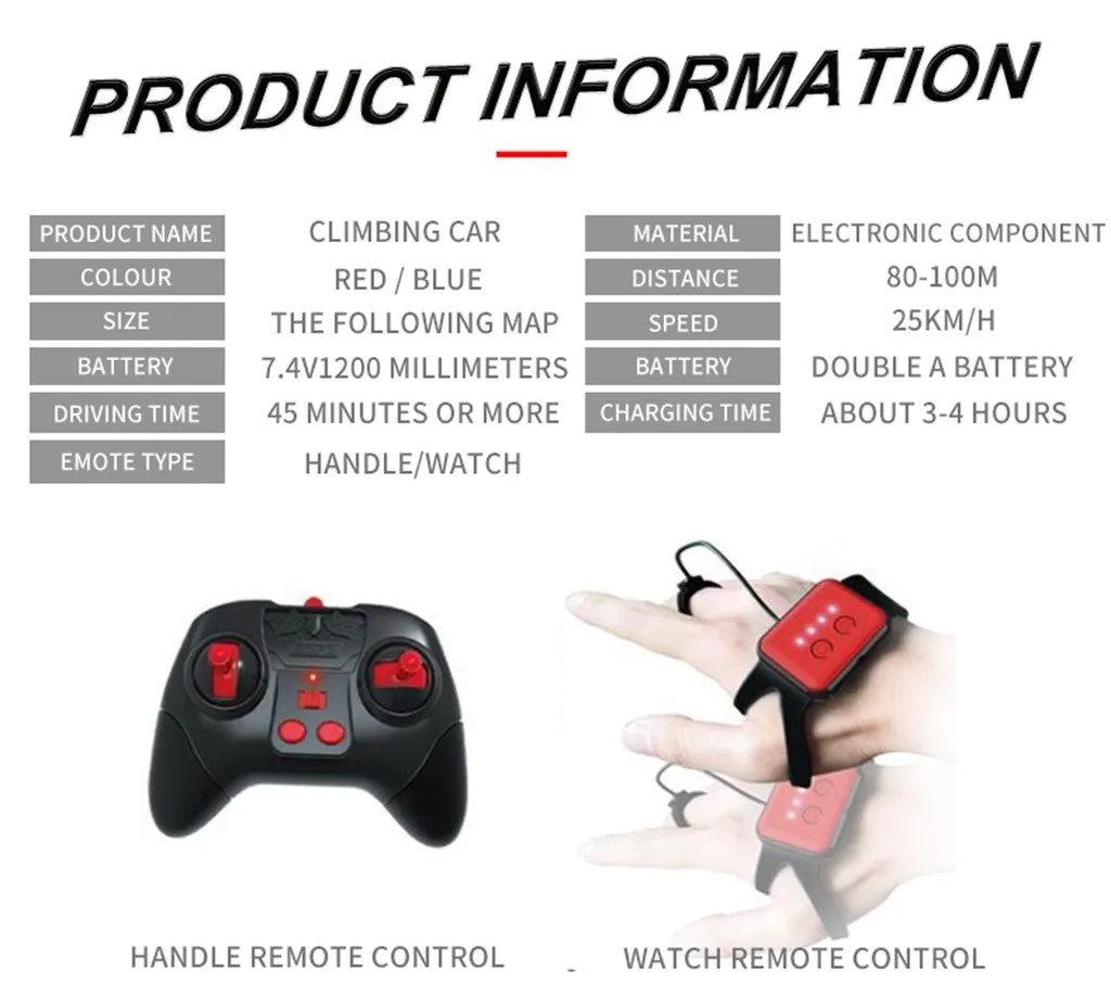 Рождественский трюковый Радиоуправляемый автомобиль с датчиком жестов