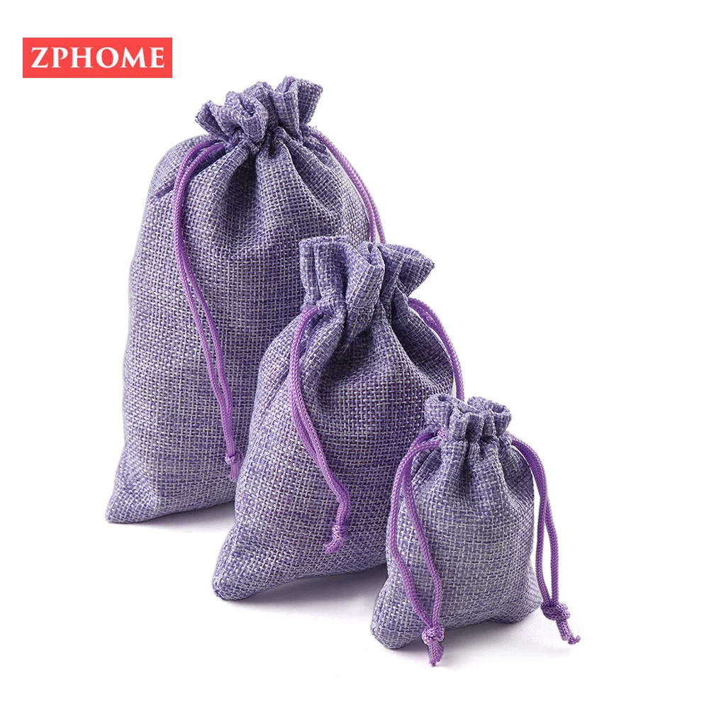 50 шт. Рождественский льняной джутовый шнур подарочные сумки мешки для свадьбы