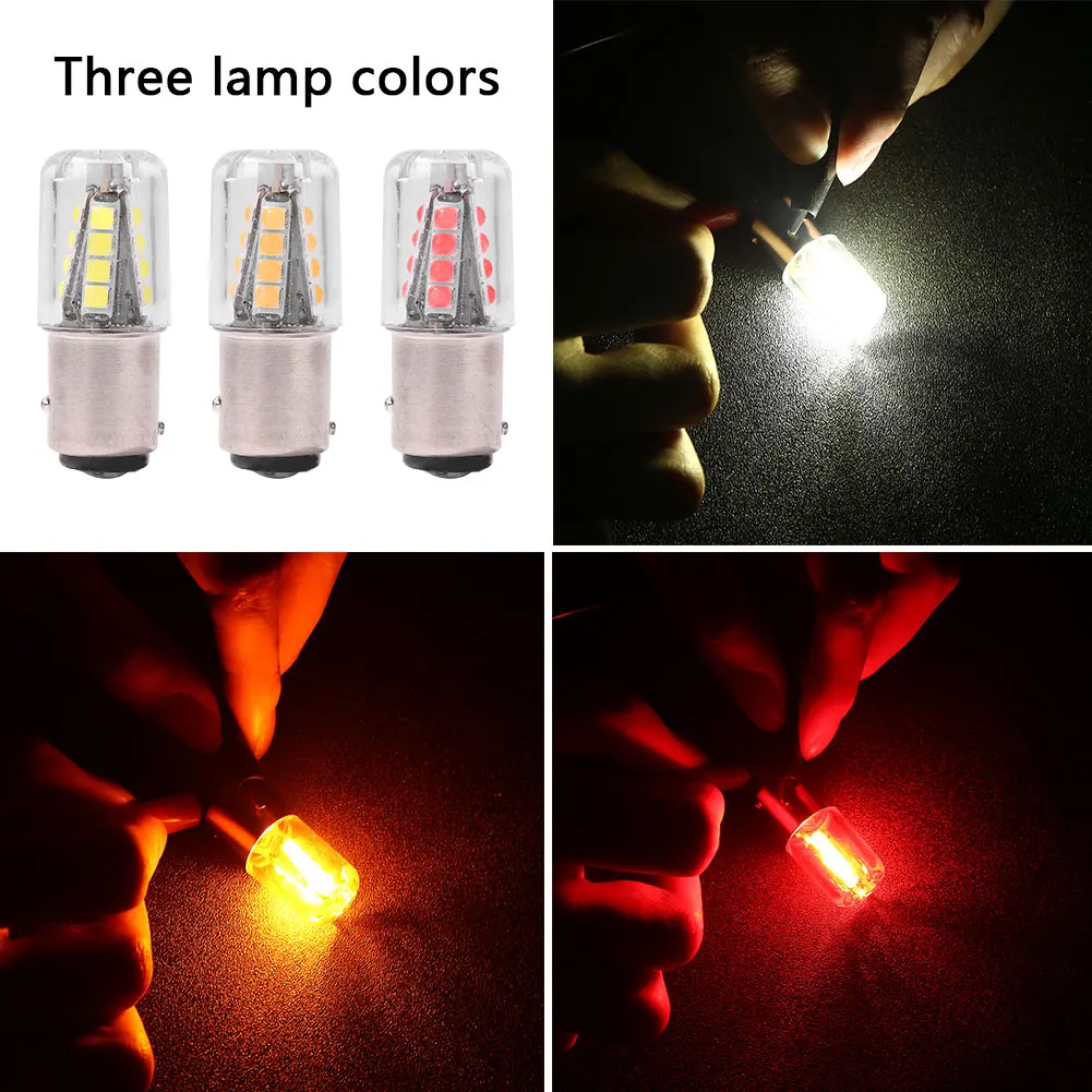 

Car LED Brake Signal Light 1157 BA15D 3W 12-24V LED Bulb Automobiles Filament Brake Reverse Lamp Warm White Red Yellow