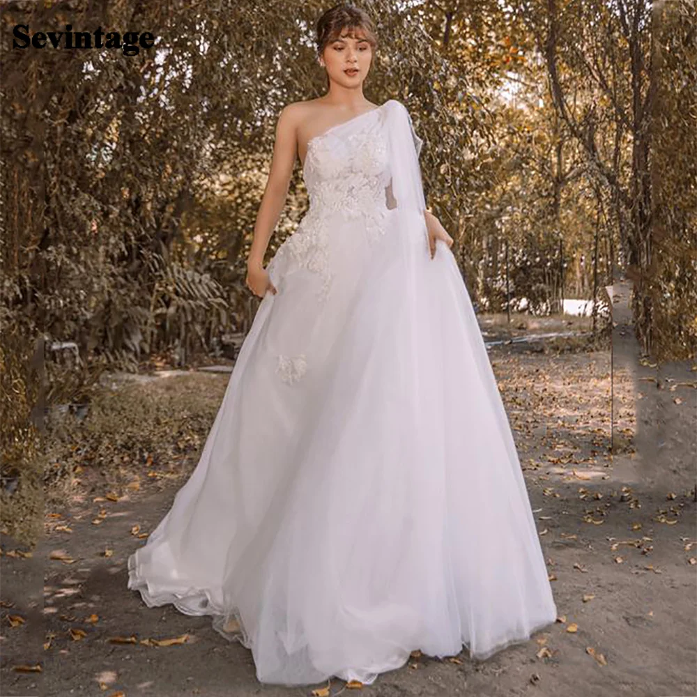 

Sevintage Boho Wedding Dresses Tulle Sweetheart Spaghetti Straps Backless Lace Appliques Princess Plus Size Wedding Bridal Gowns