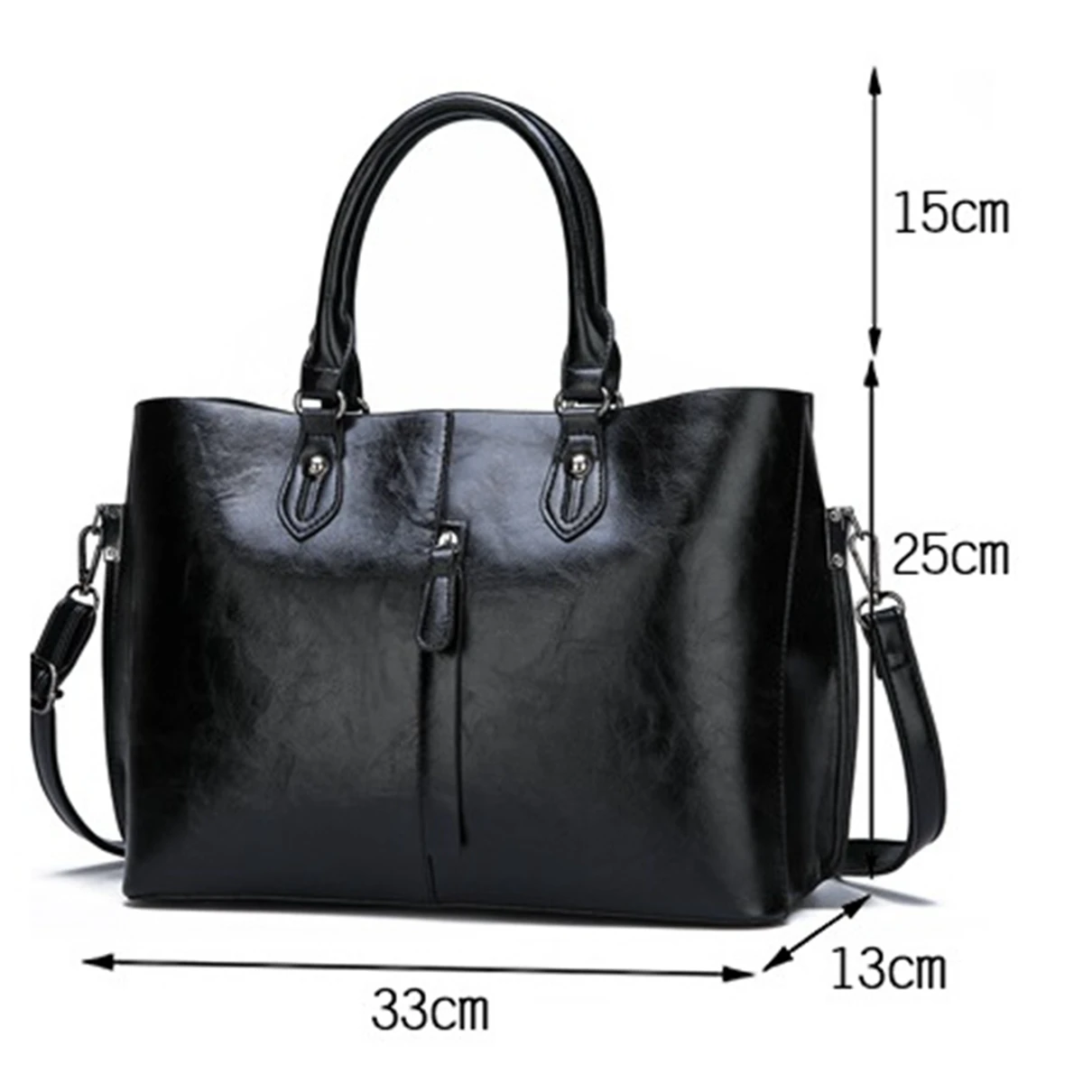 

Ben Ballar Women's Genuine Leather Tote Top-Handbags Shoulder Female Designer High Quality Soft Bucket Composite Bags