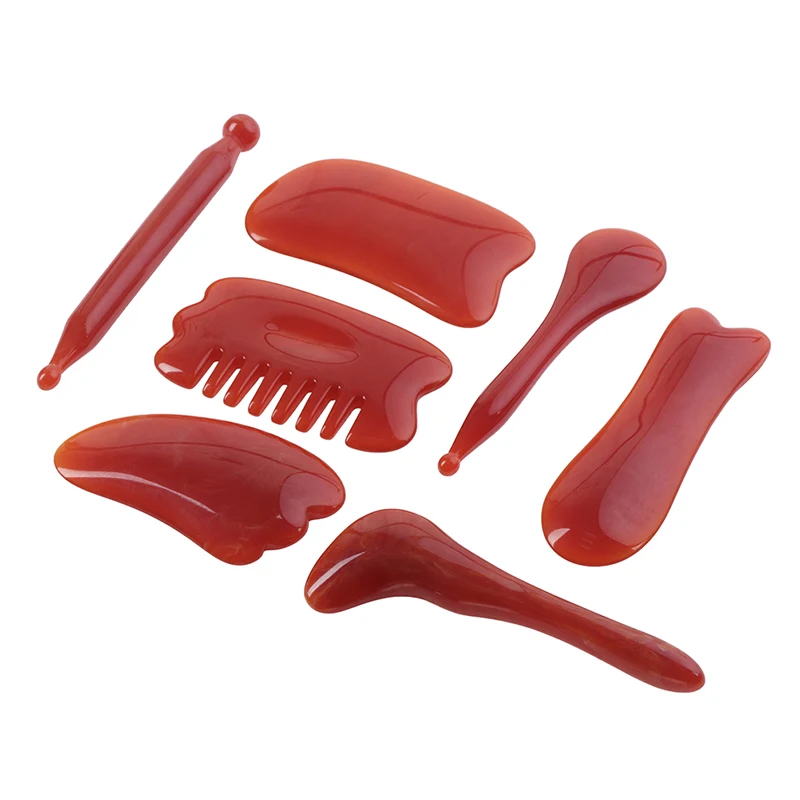 Смола гуа Ша массаж инструмент натуральный камень смола соскабливающая доска