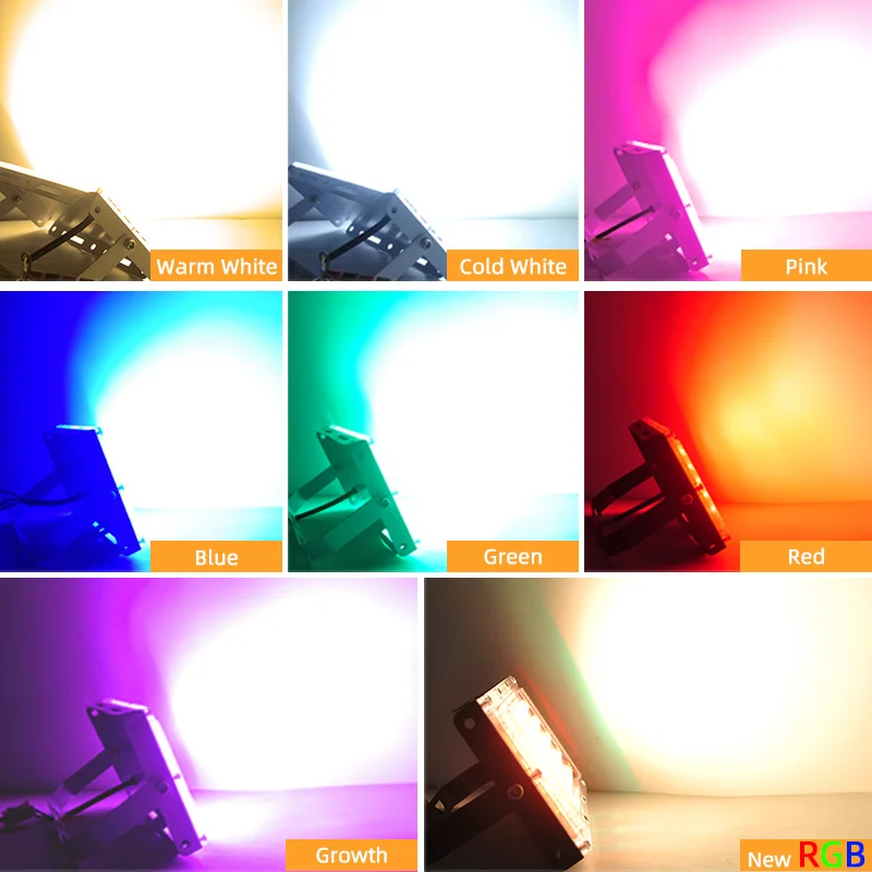 

LED Flood Light Outdoor 10W 20W 30W 50W 100W 150W 200W led floodlight Wall lamp IP65 Waterproof Garden 220V 110V RGB Lighting