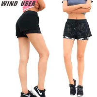 woman fitness sports shorts breathable double layer yoga shorts slim running gym quick dry workout jogging shorts 2018