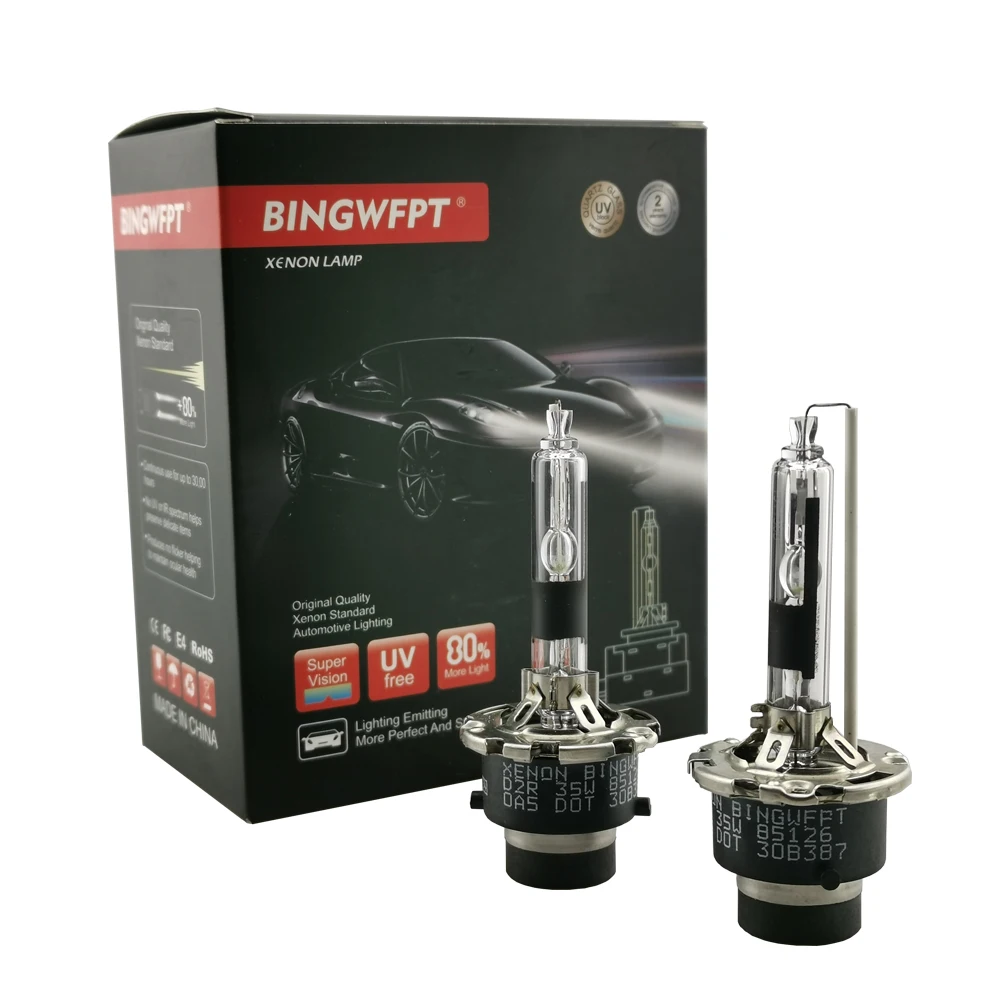 Ксеноновая лампа 4300K 5000K 6000K HID 35 Вт D4S D4R 2 шт.|Лампы для автомобильных фар