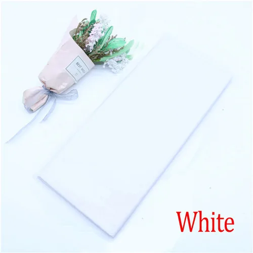 White 10 листов 50*66 см, китайская бумага DIY ремесло свадебные бумажные цветы праздничные и вечерние украшения для дома подарочная оберточная бумага - Цвет: White