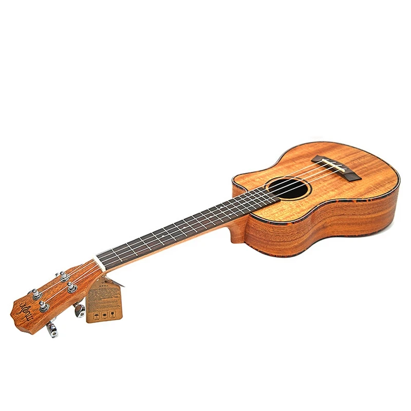 Tenor Acoustic 26 дюймов Гавайские гитары 4 струны для путешествий дерево красное