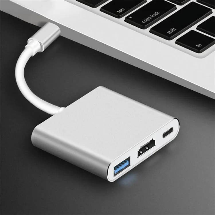 Адаптер для передачи данных Frog HDMI type-C для концентратора USB-C-HDMI Mini Dock станция HD для MacBook Xiaomi ноутбук телефон