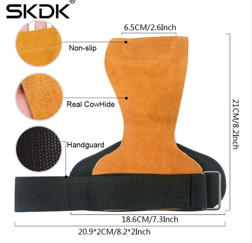 SKDK Воловья кожа ручки перчатки для спортзала противоскользящие Перчатки фитнеса