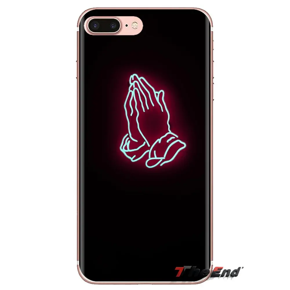 Обои неоновые ТПУ прозрачные чехлы для iPhone XS Max XR X 4 4s 5 5S 5C SE 6 6S 7 8 Plus samsung Galaxy J1 J3 J5 J7