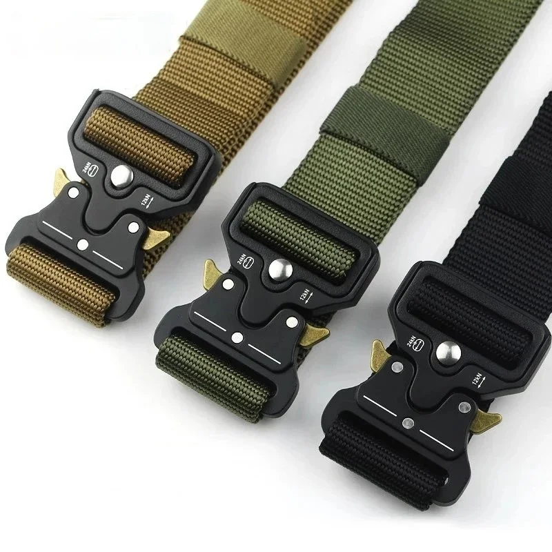 

Men's Brand Military Tactical Belt Specially designed for the military's metal buckle adjustable belt free shipping