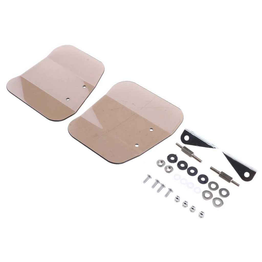 

Motorcycle Windshield Wing Deflector Mirror Mount Smoke for Honda GL 1800 01-16