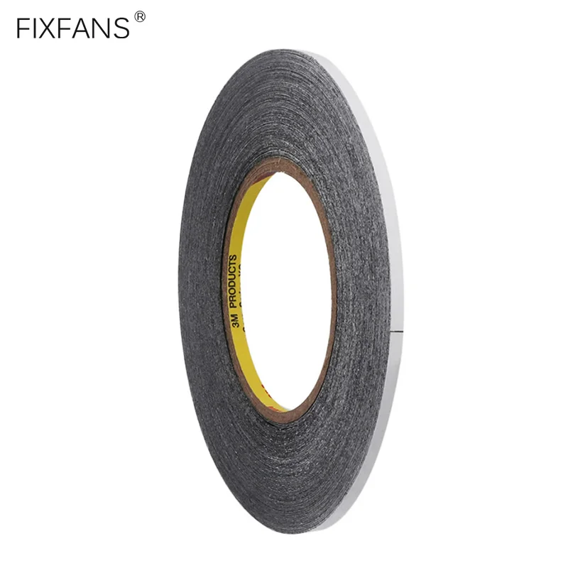 FIXFANS 5 мм x 50 м черный двусторонняя клейкая лента для iPhone iPad samsung для мобильного телефона, планшета, ЖК-дисплей из тисненой жести инструмент