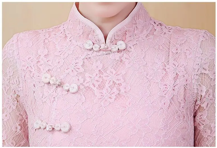 aodai cheongsam Восточная одежда кружевное платье ao dai короткое Кружевное платье для женщин вьетнамское платье Ципао китайское платье