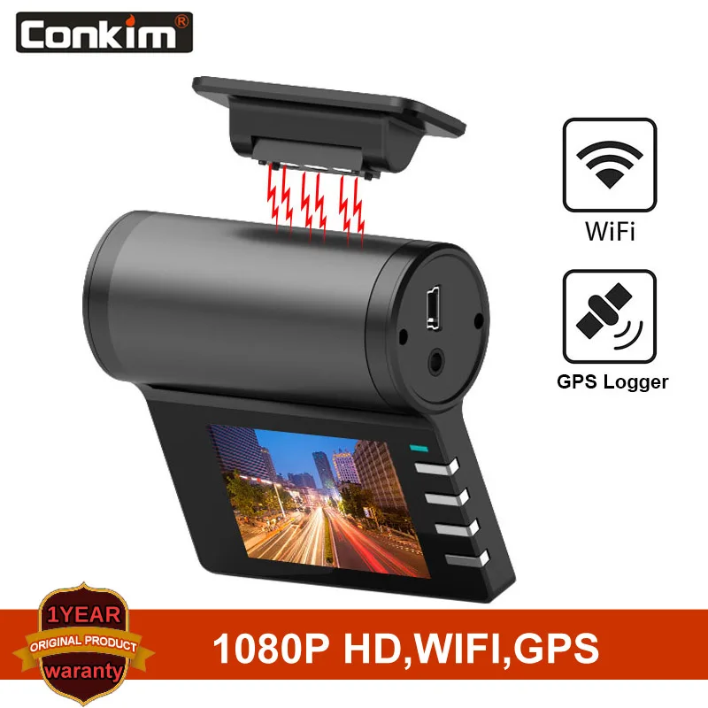 Conkim G200 автомобильный видеорегистратор Wifi камера 1080P gps-навигатор с разрешением full hd регистратор парковочный монитор 170 градусов широкоугольный видеорегистратор магнитный держатель