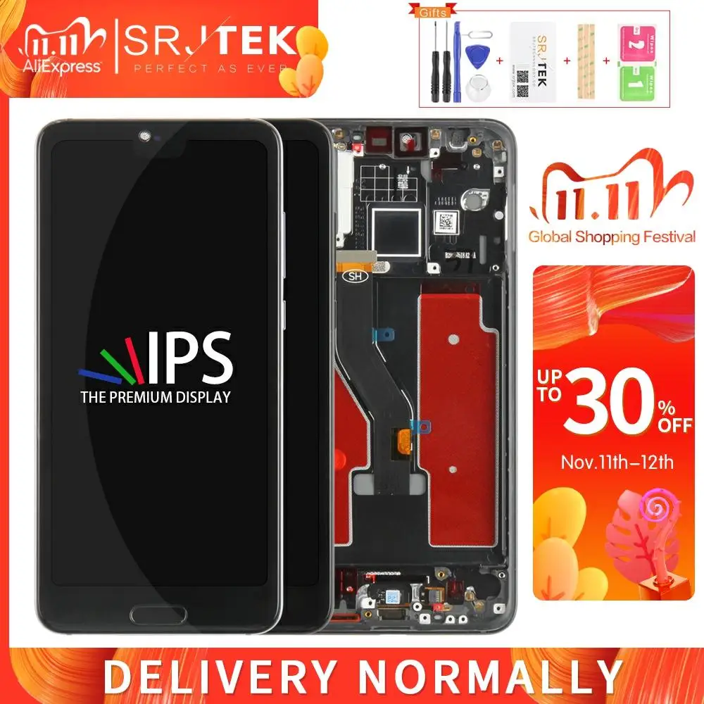 Оригинал для Huawei P20 Pro LCD CLT AL01 сенсорная стеклянная панель Замена Plus дисплей AL00L