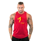 Новые мужские повседневные майки для фитнеса, жилет без рукавов с круглым вырезом, спортивная одежда, хлопковая дышащая мужская майка для бодибилдинга