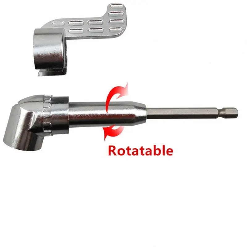 

105 Degree Angle Screwdriver Set Socket Holder Adapter Adjustable Bits Drill Bit Angle Screw Driver Tool 1/4 Hex Bit Socket1Pcs