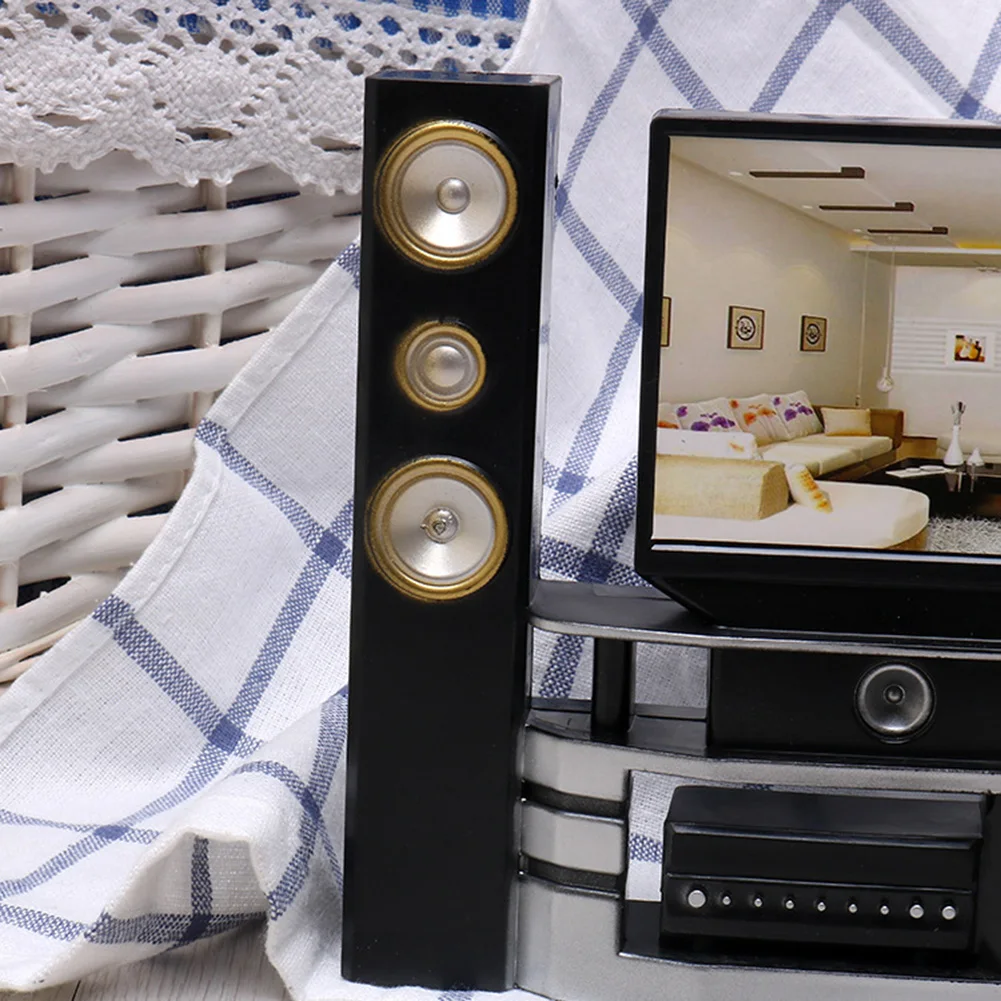 Лидер продаж миниатюрный кукольный домик аксессуары для мебели набор ТВ-театра